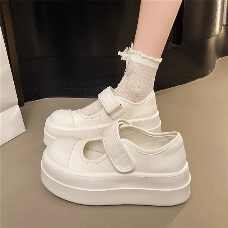 Uniform Canvas Shoes Female Hong Kong Taste Niche Retro Big Head Shoes College Style Student Womens Shoes 250515