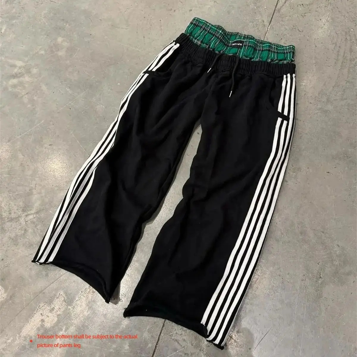 Retro Fashion Y2k Striped Pant 2024 In Harajuku Vintage Sweatpants Wide Leg Loose Hip Hop Streetwear Lady Casual 250513Z
