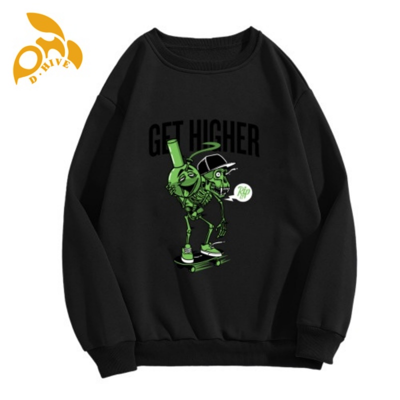 Free Shipping Men's sweatshirt, men's Gothic printed super large sweatshirt women's retro sweatshirt fashionable casual street wear Pri