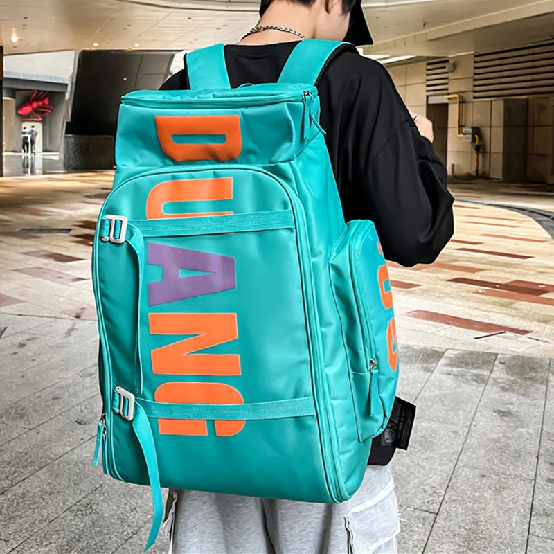 Camping Backpack Sport Gym Bag Men Fitness Waterproof Skate Pack For Men Shoulder Training Laptop Dry Wet Travel School Bags 250515