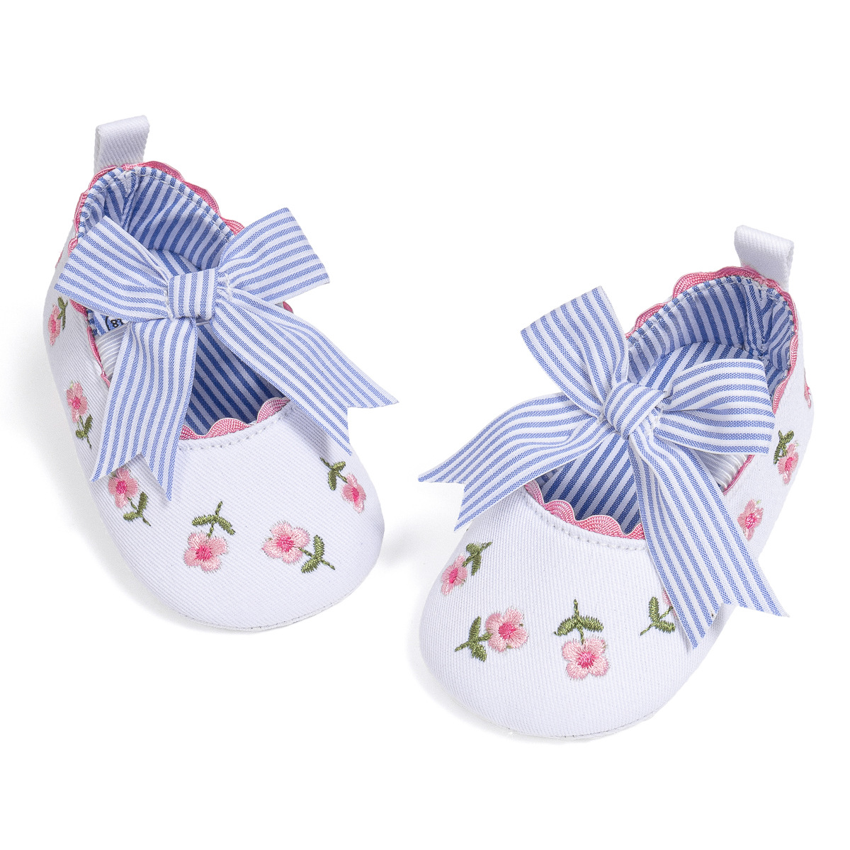 Little Toddler New Printed Baby Girl Shoes Bowknot Soft Sole Anti-slip Shallow Cutefeet Baby Girls Princess Shoes First Walker Crib Shoes Sizes 0 - 18