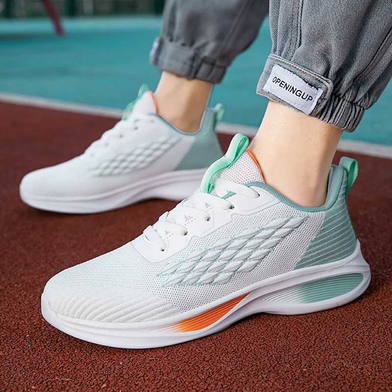 New mens shoes flying woven sports casual shoes running shoes 38-45 men 2025 flat comfortable fashion spring and autumn W250517
