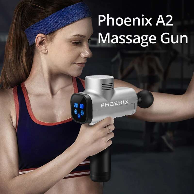 Phoenix A2 Massage Gun Athlete Vibrating Deep Tissue Strike Four-Speed Adjustable Quiet Portable Electric Sports Massager