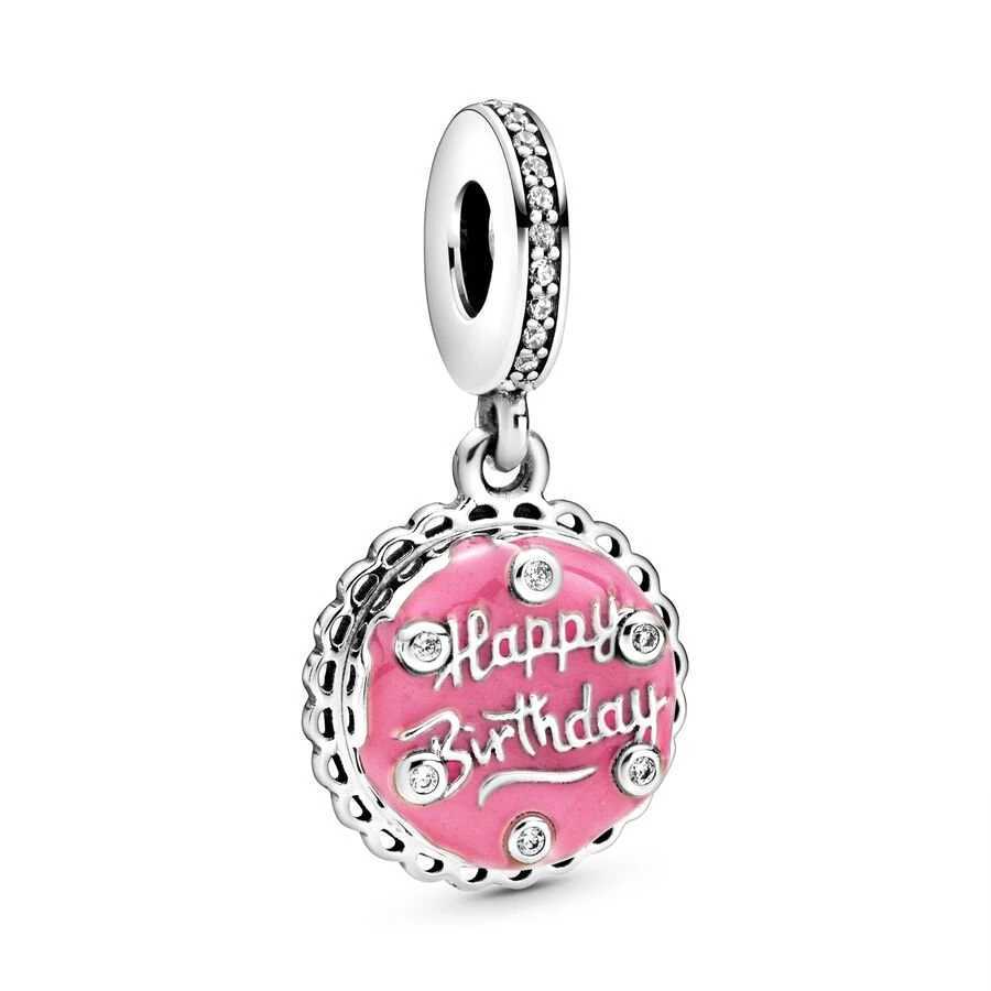 Hot Sale Coffee CupSterry FruitCake Dangle Charm Bead Fit Original European 925 Sterling Silver Bracelet DIY Women JewelryXJ250517