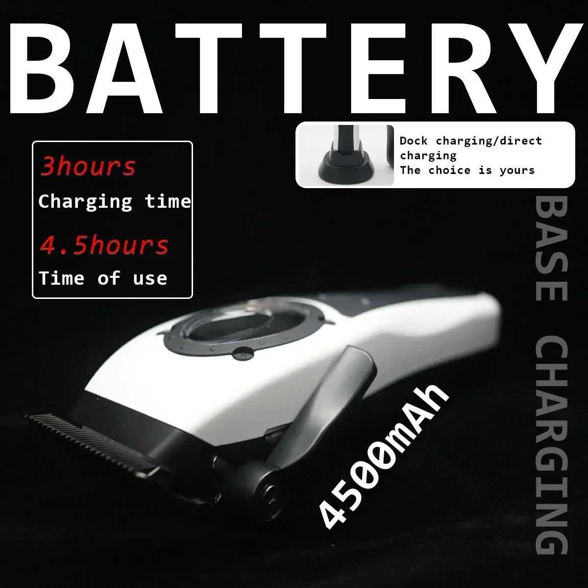 Hair Clipper DLC with Base Charger with White cover Cordless Professional Hair Cutting Machine Hair Trimmer R250517