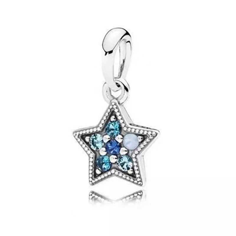 Authentic Fine Sparkling Fish Pendant Spherical Starfish Charm Beads Fit Original European 925 Silver Bracelet DIY Women JewelryXJ250517