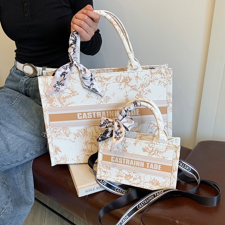 2025 Designer Fashion Casual Internet Celebrity Handheld Tote Bag for Women - Large Capacity Shopping Bag