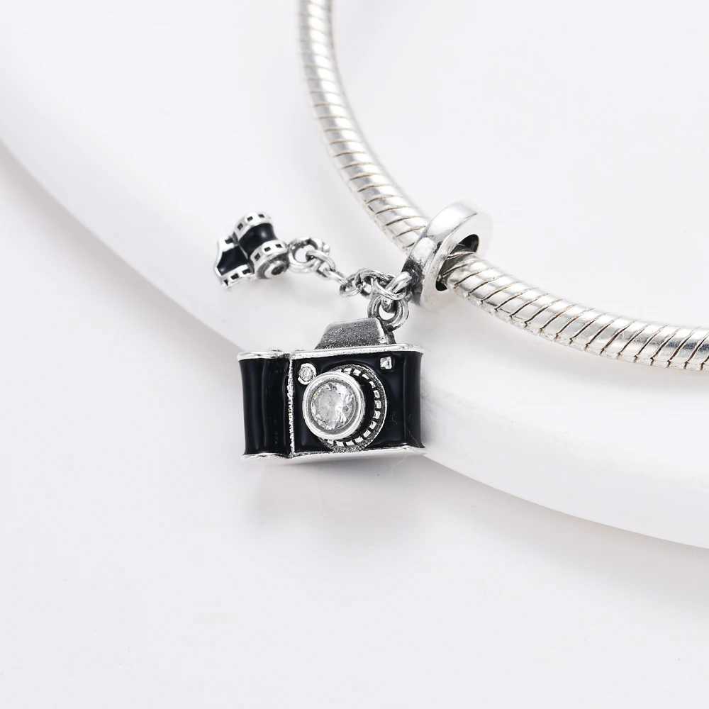 New 925 Sterling Silver Camera Earphone Electronic Charms Beads Fit Original Pendant Bracelet DIY Fashion Woman JewelryXJ250517