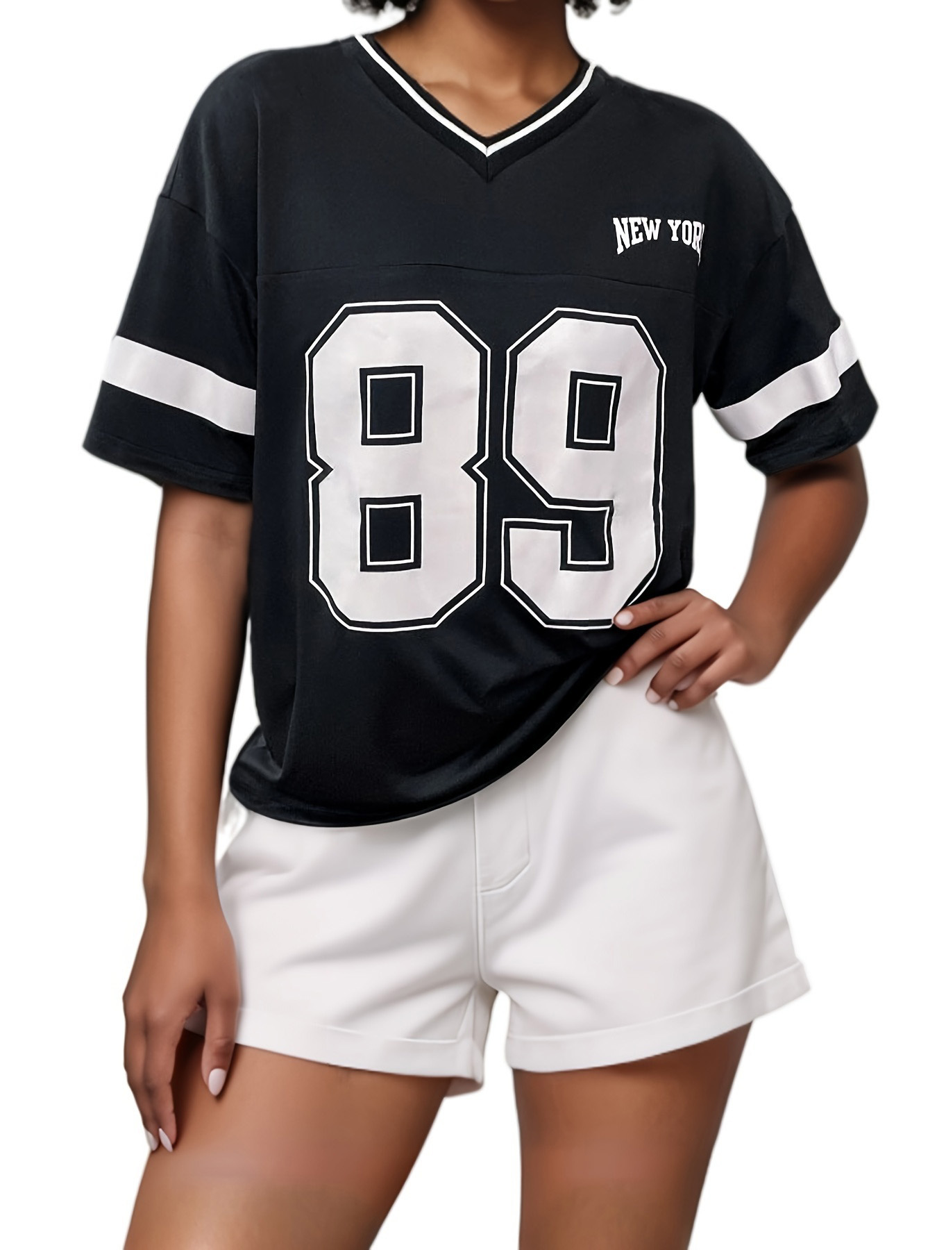 Fashion designer women T-shirt with letter prints simple street short-sleeved top versatile women casual loose short-sleeved T-shirt size s-xl