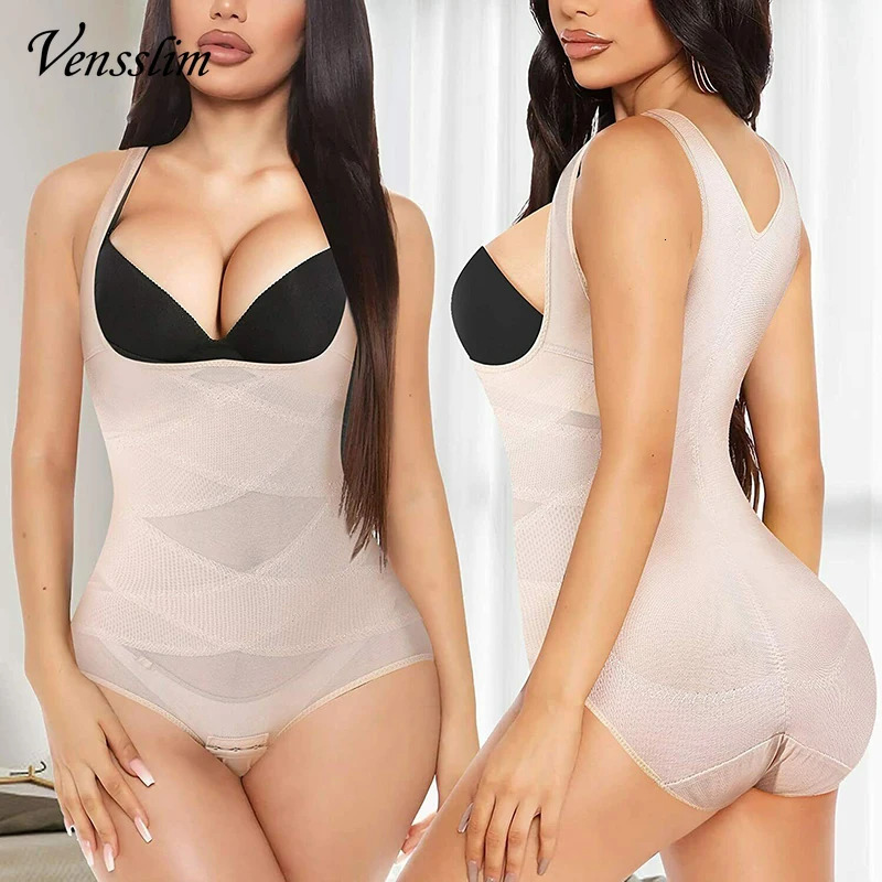 Vensslim Full Body Shaper Women Waist Trainer Slimming Enhanced Tummy Control Underwear Flat Belly Corset Bodysuit Shapewear 250517