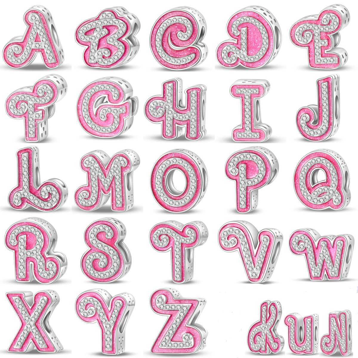 New 925 Silver 26 English Letter ABCDEFJ-WXYZ Boutique Charm Fit Bead Suitable for Original Bracelet DIY Womens Classic JewelryXJ250517