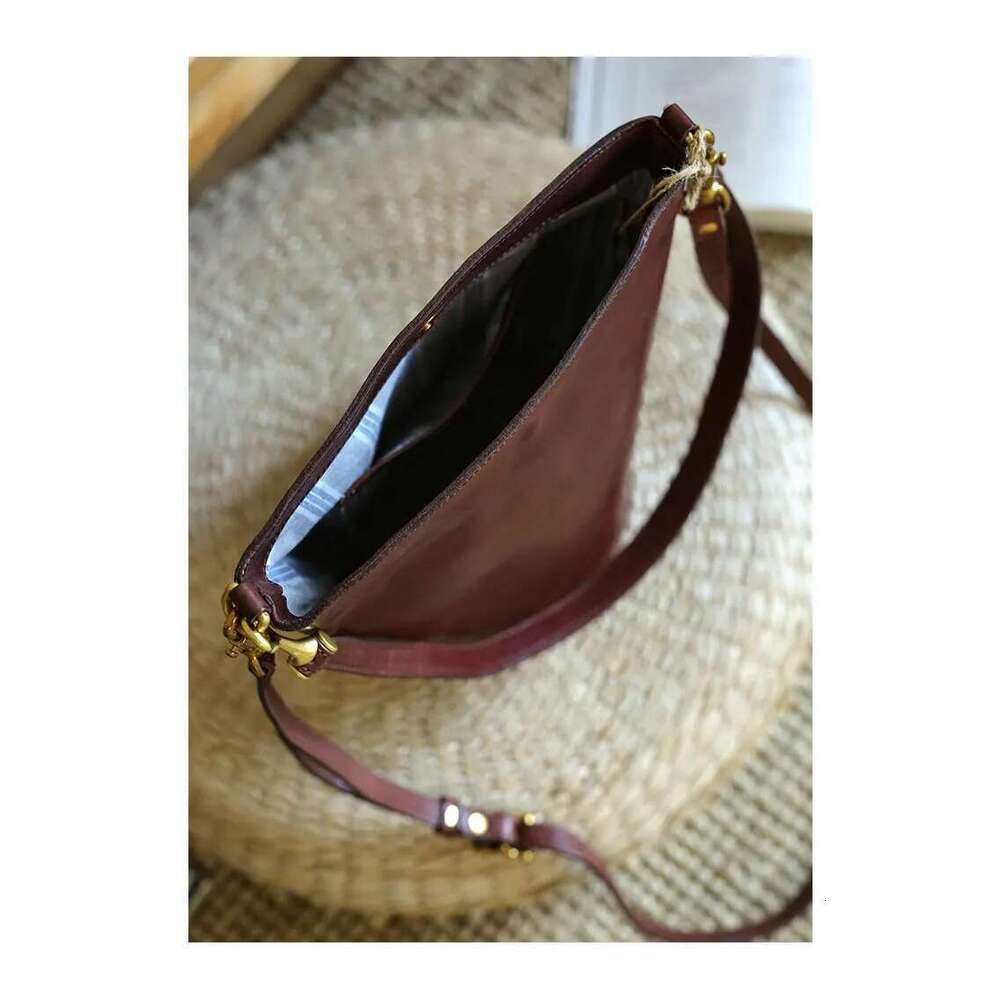 Simple fashion genuine ladies bucket shoulder outdoor casual party real cow leather women's crossbody bag