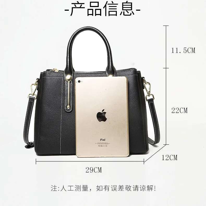 Middle-Aged Mother's Women 2025 Top-Tier Cowhide Handbag Genuine Leather Women's Crossbody Commuting Designer Bag