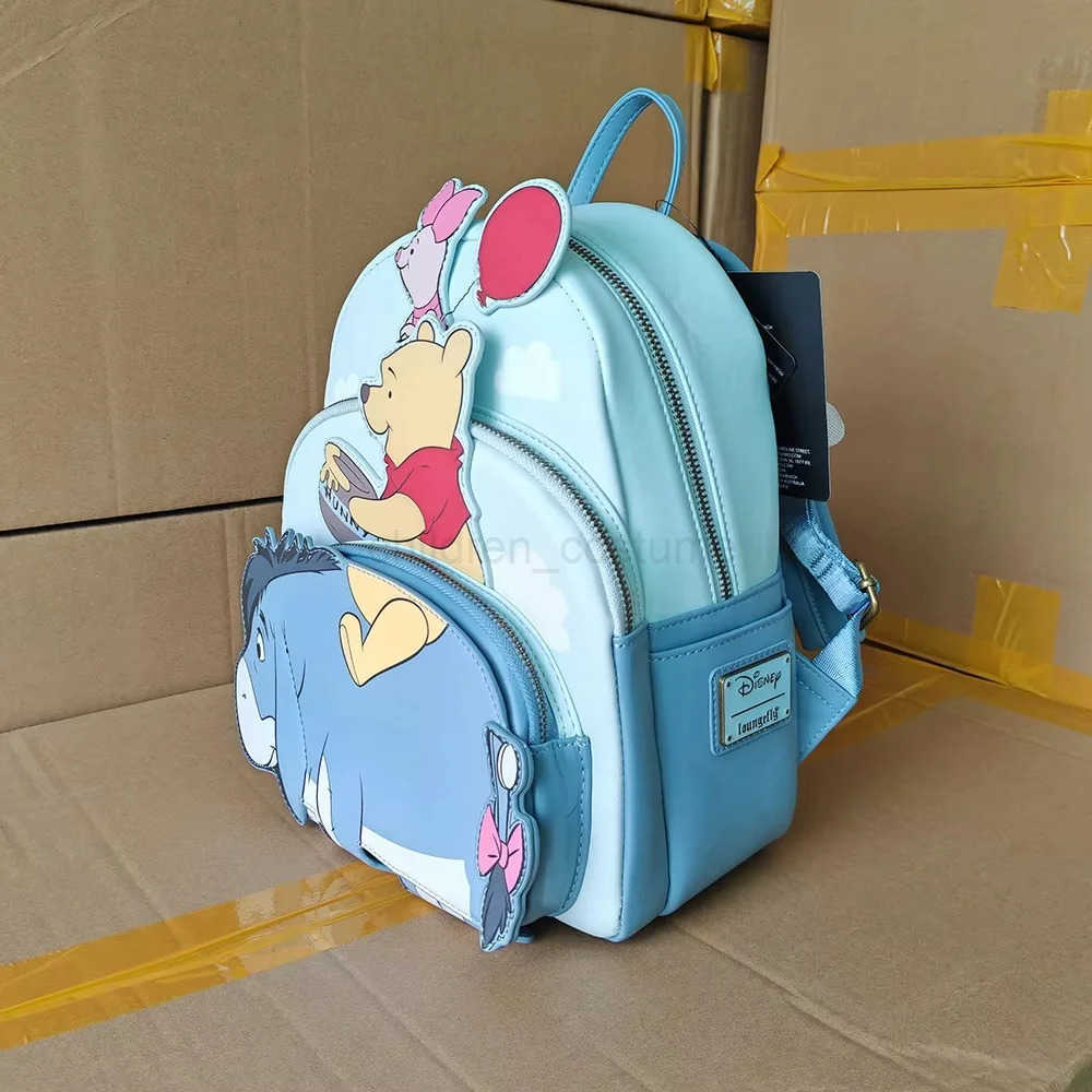 Disney Genuine Disney Loungefly Winnie The Pooh Years Cartoon Summer Travel Backpack Double Shoulder Backpack For Girlfriend Gift W250517