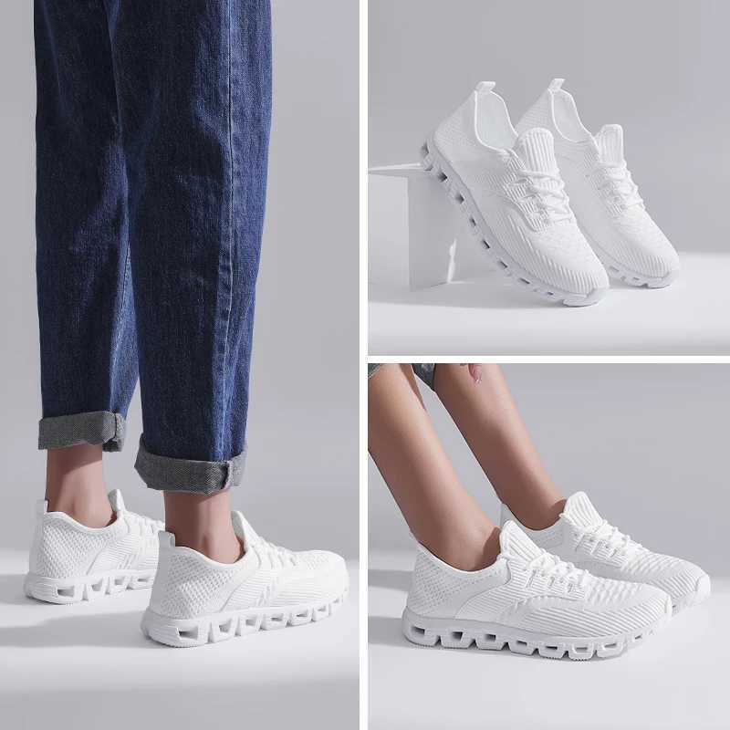 Unisex Breathable Mesh Running Shoes w/Comfort Cushion Wide Size Low-Top Sneakers for Jogging Casual Sports - Women/Men W250517