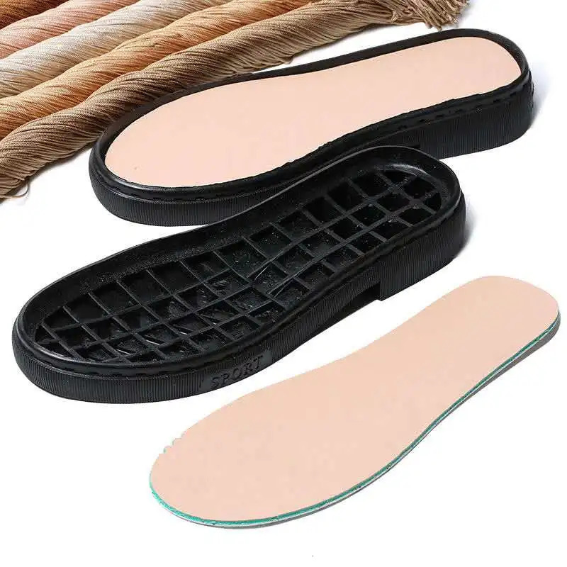 1 Pair Full Sole Repair Worker Shoes Outsole Casua Rubber Sole Anti Slip Diy Replacement Stick On Soft Thicken Boots Shoe Insole 250515