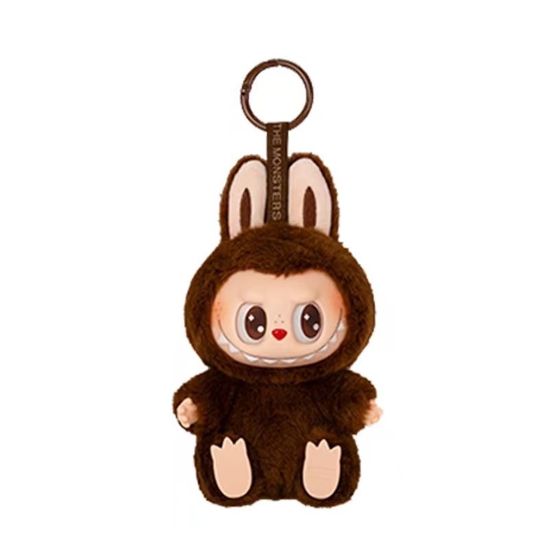 Vinyl-Faced Labubu Stuffed Animal Charm Cute Accessory for Keys & Decorations