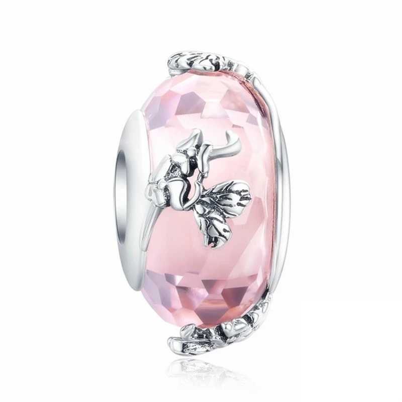 Hot Sale Colorful Murano Glass Gemstone Charm Bead Fit Original 925 Sterling Silver Pan Bracelet Women Jewelry Gift DIY MakingXJ250517