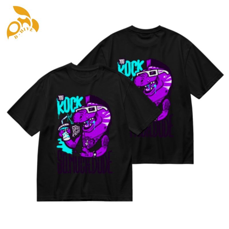 Free Shipping Designer Oversize Top Men's Women's shirt Short Sleeve Customized 180g men's European size hot stamping T-shirt with doub