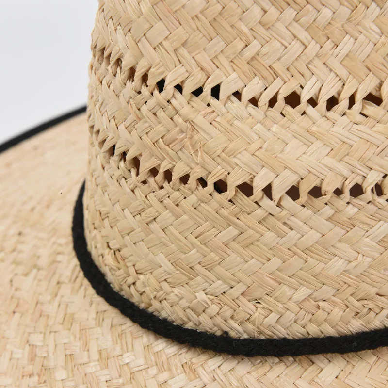 USPOP Summer hats Women Raffia Straw Sun Hat Breathable Wide Brim Beaach Hat lace-up Sunshade 250516