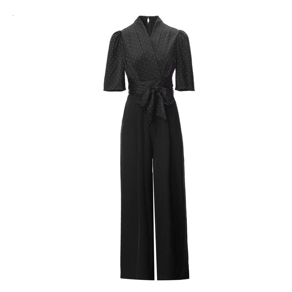 Wide Leg Jumpsuit Women S Clothing New Early Summer Light Mature Commuting Outfit Simple And Popular Jumpsuit