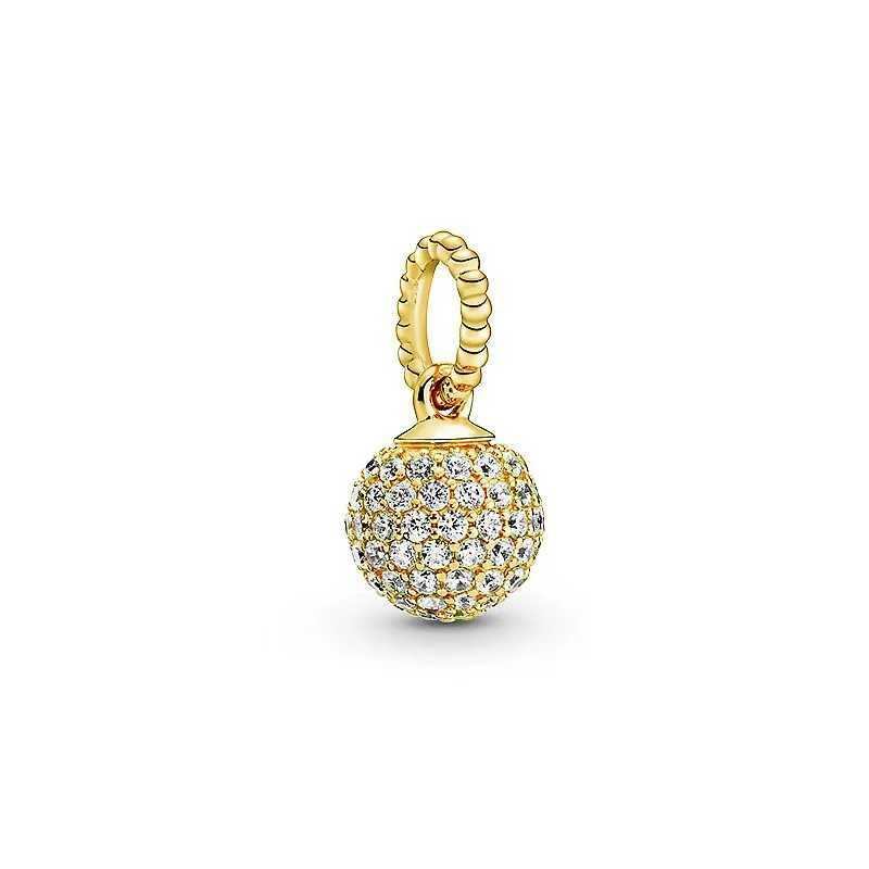 Sparkling Gold Rose Gold Series Security Chain Heart Charm Bead Fit Original European 925 Silver Bracelet DIY Women Jewelry GiftXJ250517