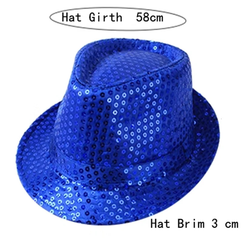 Unisex Glitter Sequins Cowboy Jazz Hat Dance Show Party Hip Hop Prop Caps Beading Fisherman Bucket Hat Summer Boho Straw Sunhat 250516