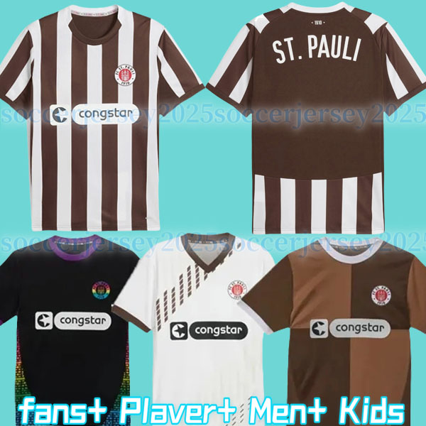 NEW 24 25 ST. Pauli soccer jerseys BECKER IRVINE KYEREH HARTEL SMITH PAQARADA MEDIC 2024 2025 home away football shirt top Uniforms