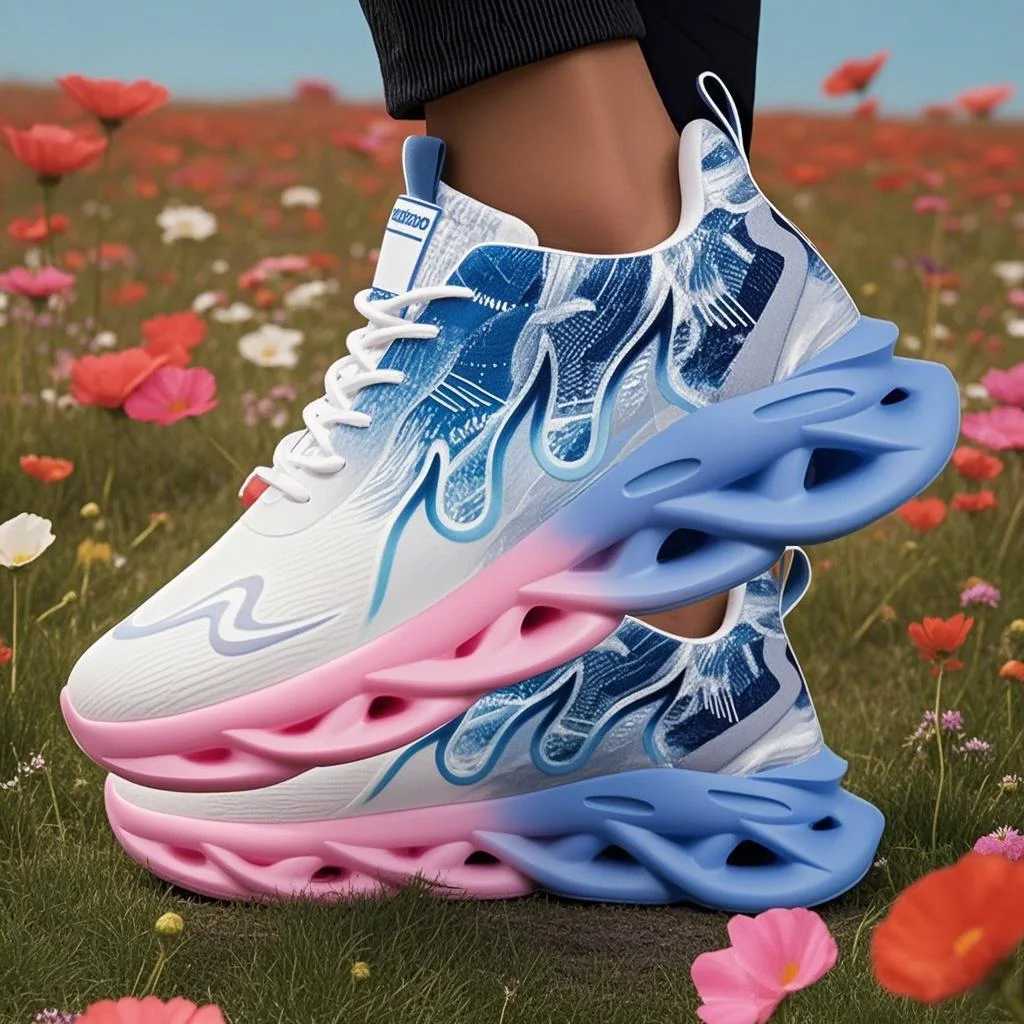 Unisex Running Shoes Men Women Lightweight Mesh Breathable Comfortable Flat Soft Tennis Shoes Summer Lace-up Sneakers MenXJ250517
