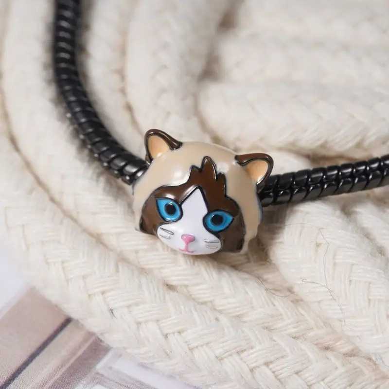 Fine 925 Silver Fit Original Bracelet Europe Cute Cartoon Doll Series Dangle Charm Beads Necklace Pendant Diy Women Jewelry GiftXJ250517