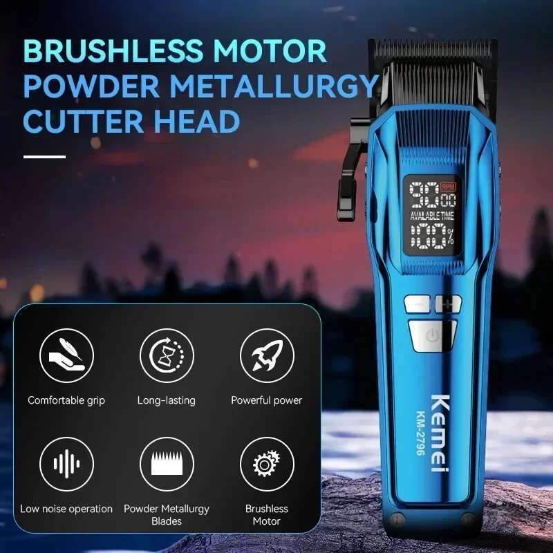 Kemei 2796 Barber Clipper Professional 9000 RPM Motor Haircut Hine Electric Trimmer Hair Cutter For Men