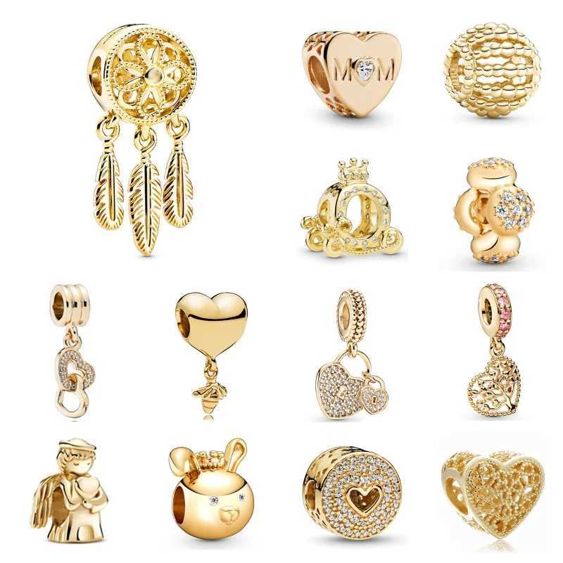 Gold Tree Bell Pendant Beaded For DIY bracelet necklace accories Women Fine Jewelry GiftsXJ250517