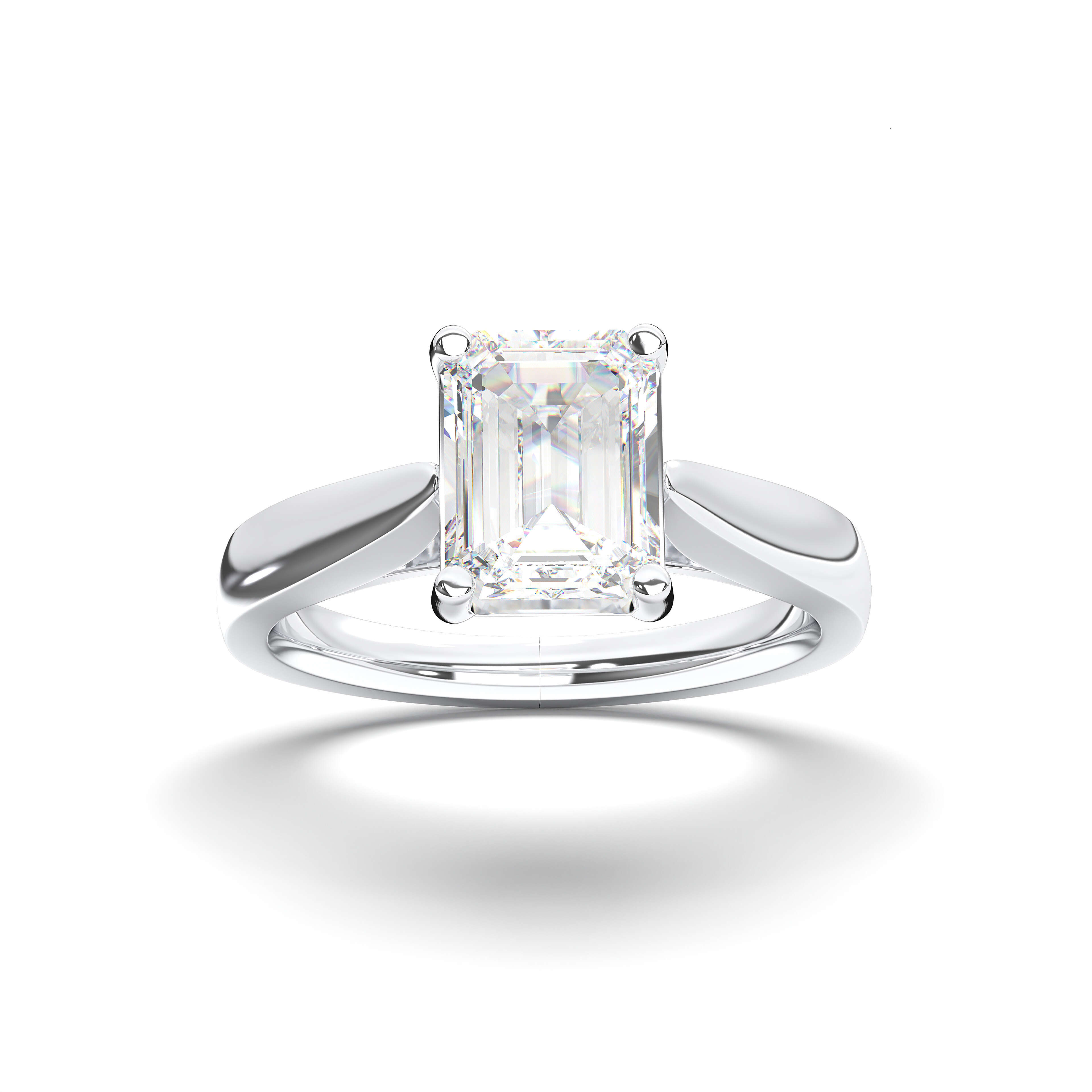 1.00Ct-6.00Ct Oval Lab Created Diamond Moissanite Engagement Ring in Solid Gold or Sterling Silver Wholesale OEM