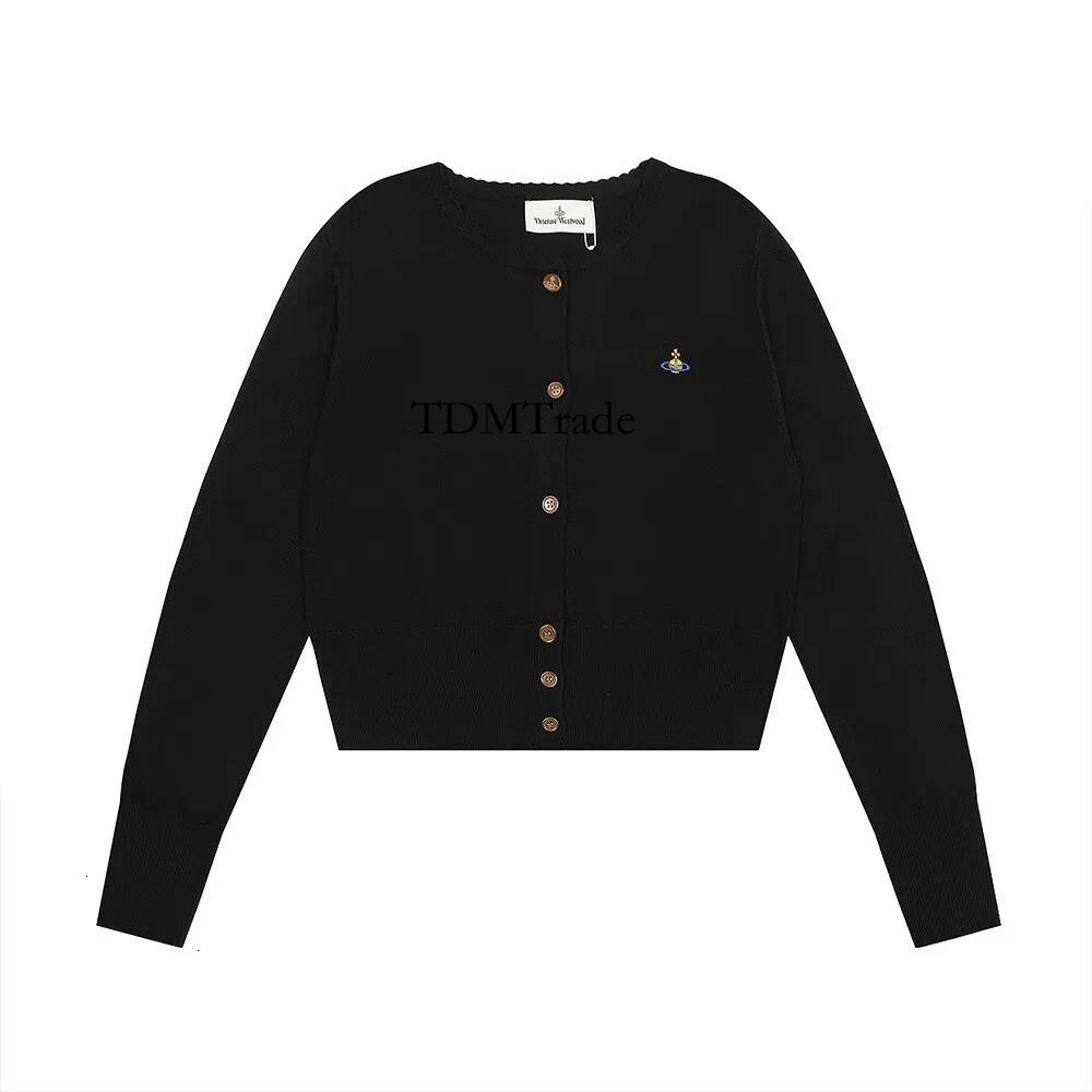 Viviane Hoodie Tops Knitting Designer Sweater Women Hoodie Saturn Pullover Collar Flat Top Cardigan Street Sweatshirt Clothes 5d4