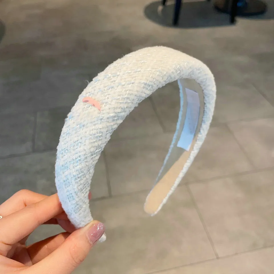 20style Designer Headband for Women Vintage Velvet Black Hair Hoop Hairband Sponge Headbands Fashion Hair Accessories