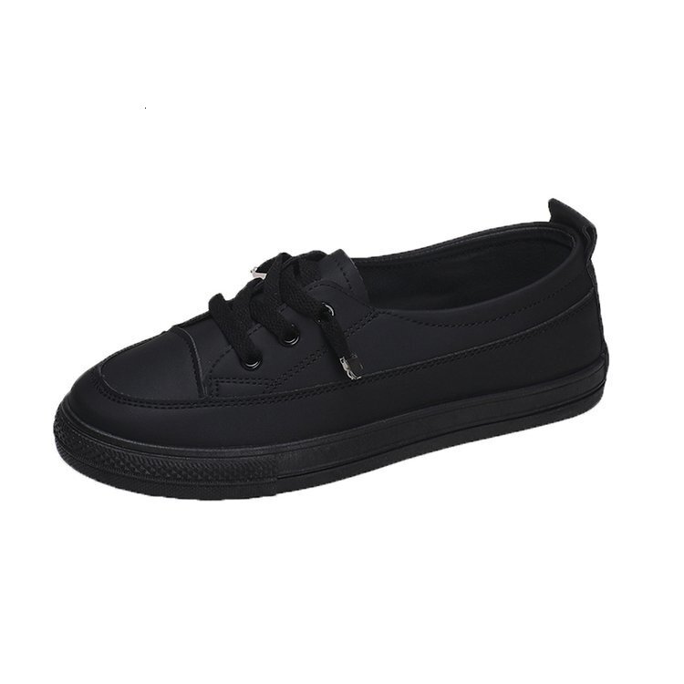 New style of small forefoot lace up sports white sneakers designed by fashionable women's single foot single shoe flat bottomed board