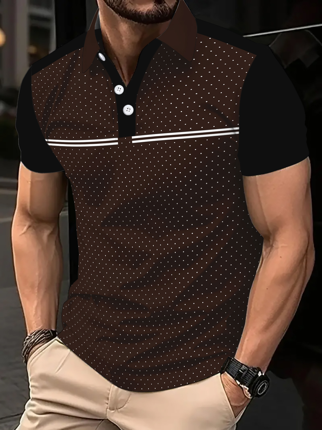 Designer wholesale new summer polo shirts European and American men's short sleeve casual color plus size fashion T-shirt S-3XL man clothing