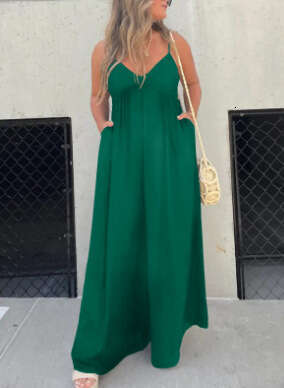 Wide Leg Jumpsuit Camisole Backless Loose Casual Wide Leg Jumpsuit Hot Selling