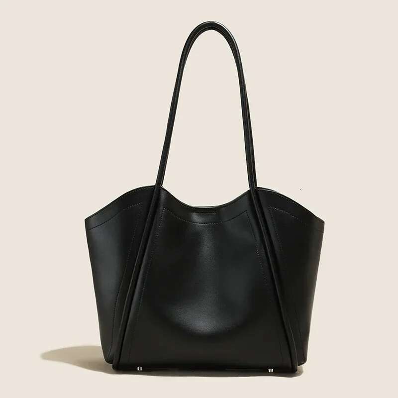 Women's Cow Genuine Leather Bags Female Commuter Soft Cowhide Handbag Ladies Large Capacity Practical Elegant Shoulder Handbags