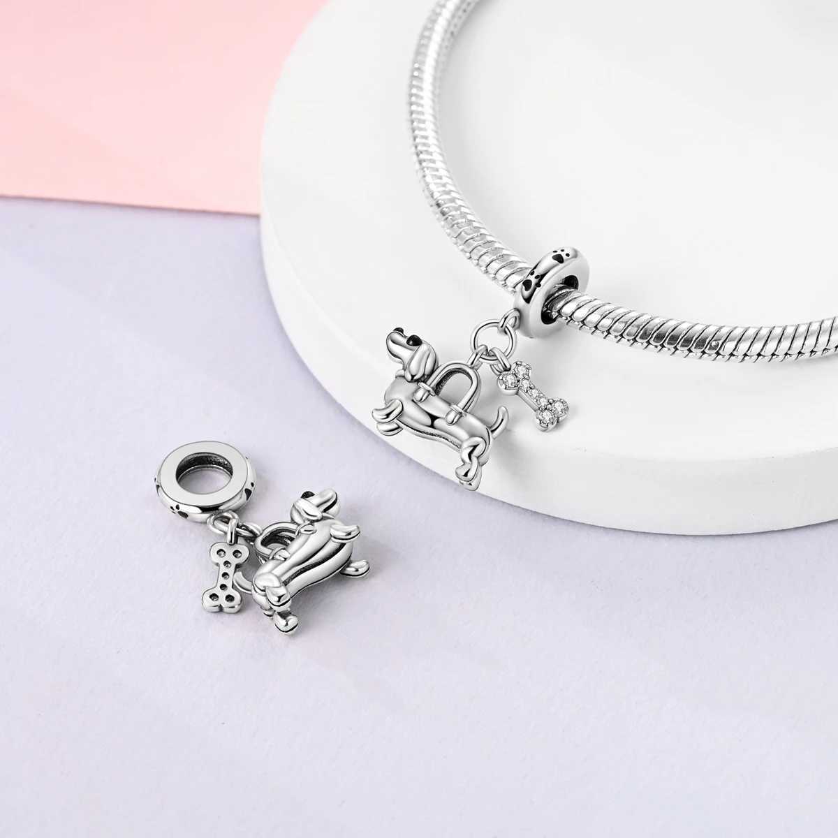 Dangle Charms Hot Sale White Beads 925 Silver Fit Original Bracelet Jewelry Diy For Woman Pendants CharmsXJ250517