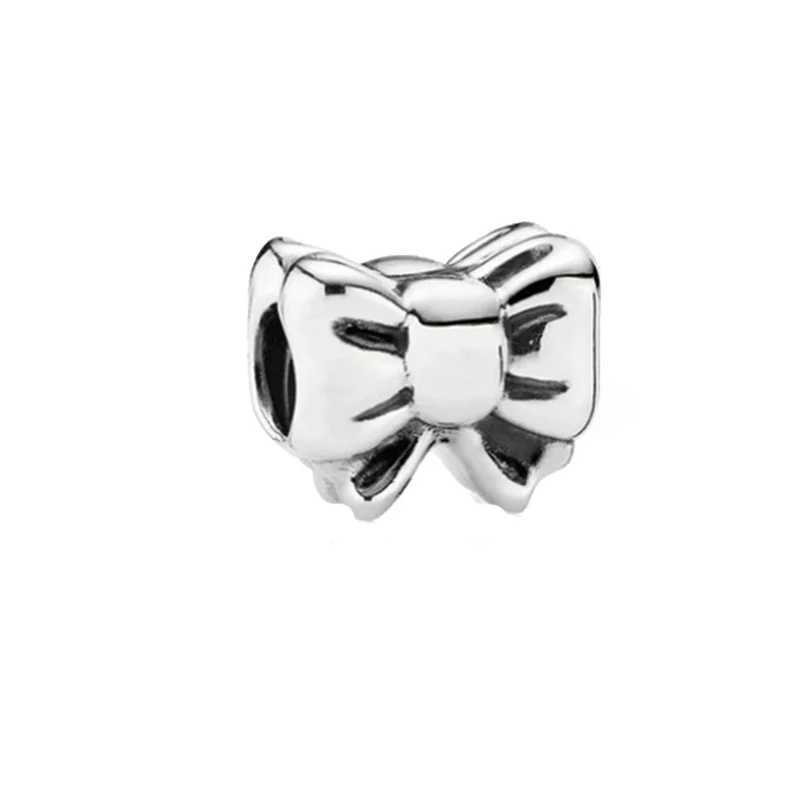 Hot Sale Sparkling DonutsDaisy HeartBow Charm Beads Fit Original 925 Sterling Silver Bracelet DIY Women Jewelry GiftXJ250517