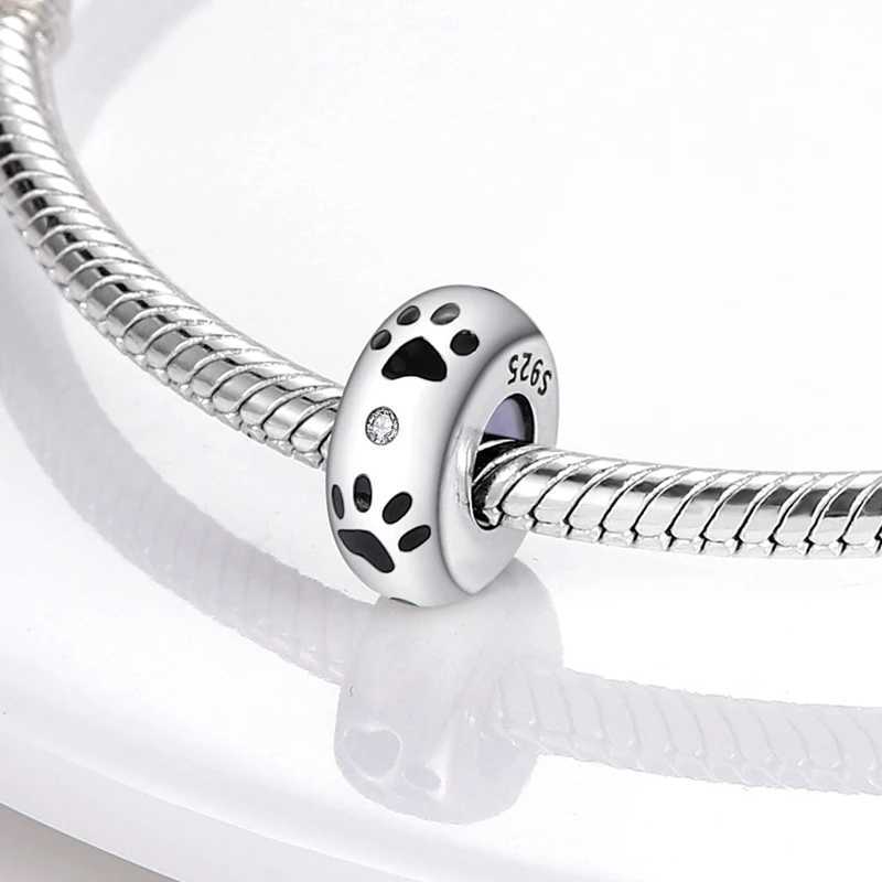 925 Sterling Silver Sile Spacer Stopper Clip Charms Chamilia Beads Fit Original Necklace Bracelet DIY Gift WomenXJ250517