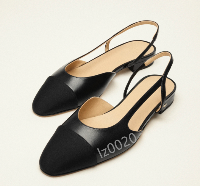 Women Designer heels Denim Slingback Sandals leather sole dress shoes flats chunky block Heels Classic Luxury Women Evening shoes office shoes Designer shoes