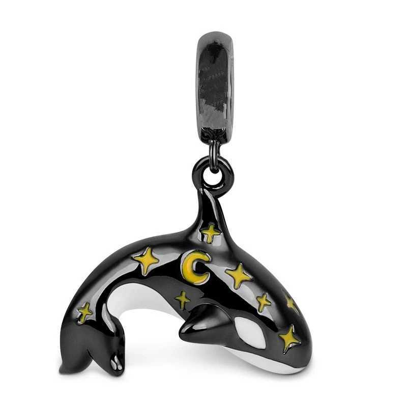 Good Fortune Carp Fish Whale Goldfish Dolphin Charm Beads Fit Original 925 Sterling Silver Bracelet Fashion Jewelry GiftXJ250517
