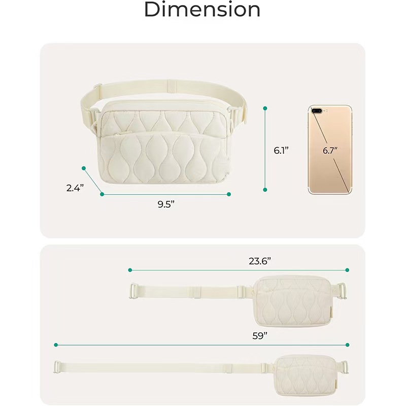 New Arrival Women's Wallet with Adjustable Shoulder Strap and Lightweight Fashionable Waist Bag for Women, Suitable for Travel and Hiking