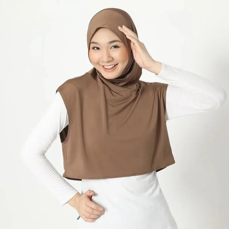 Muslim Sport Modal Hijab Abaya Hijabs For Woman Abayas Women Jersey Islamic Head Scarf Turbans Silk Turban Instant Wrap 250517