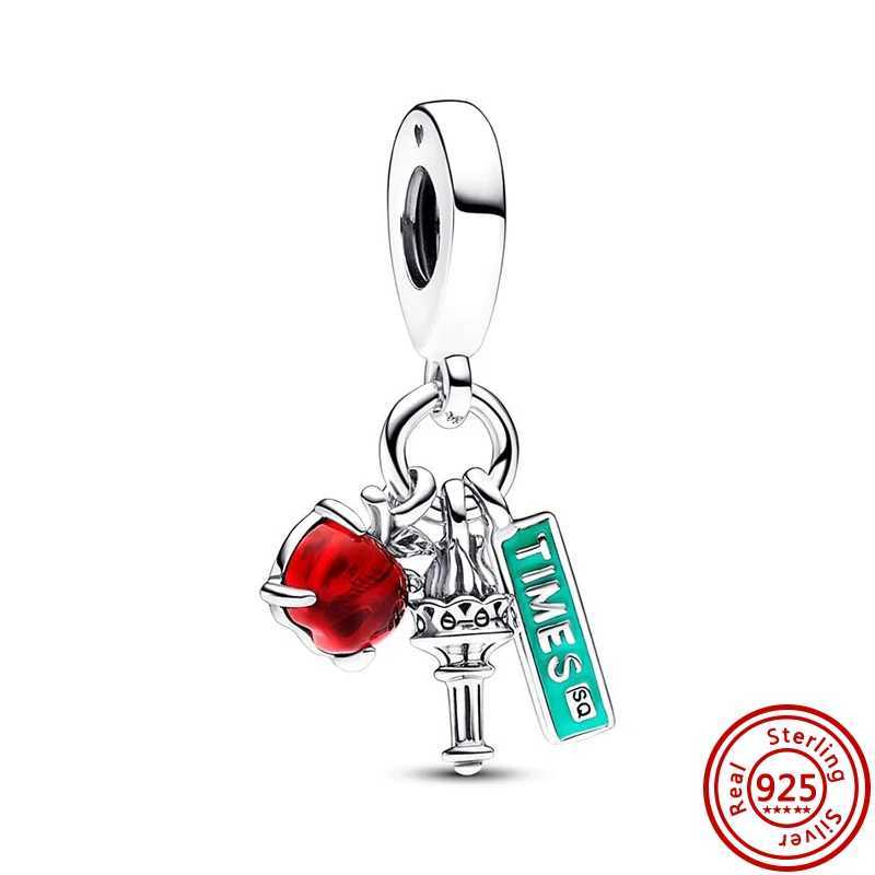 925 Silver Sterry with Cherry Fruits Cream Coffee Cup Pendant Sweet Beads Fit Original Pantaro Charms Bracelet JewelryXJ250517