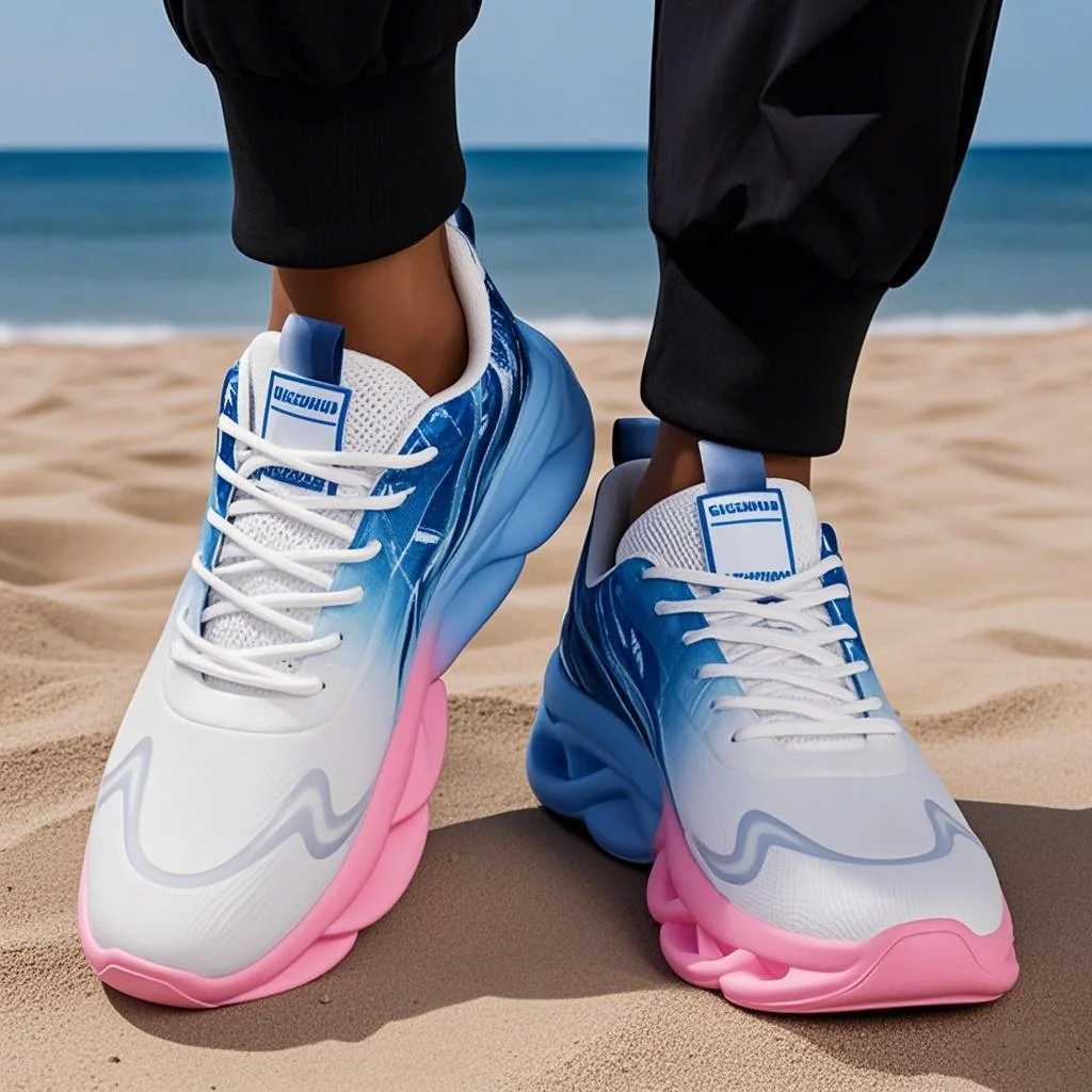 Unisex Running Shoes Men Women Lightweight Mesh Breathable Comfortable Flat Soft Tennis Shoes Summer Lace-up Sneakers MenXJ250517