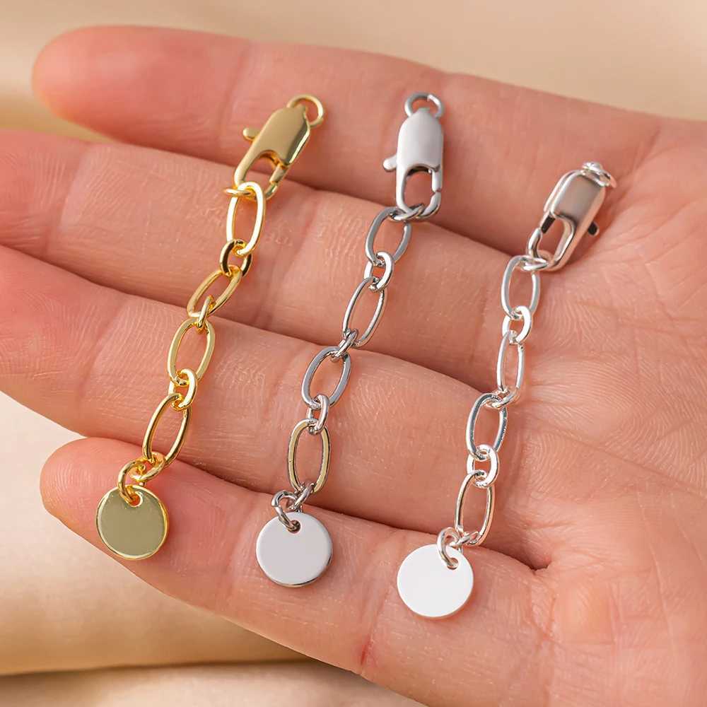 2pcs/Lot Extension Tail Chain With Lobster Clasps Connectors For DIY Bracelets Necklaces Jewelry Making Supplies AccoriesXJ250517