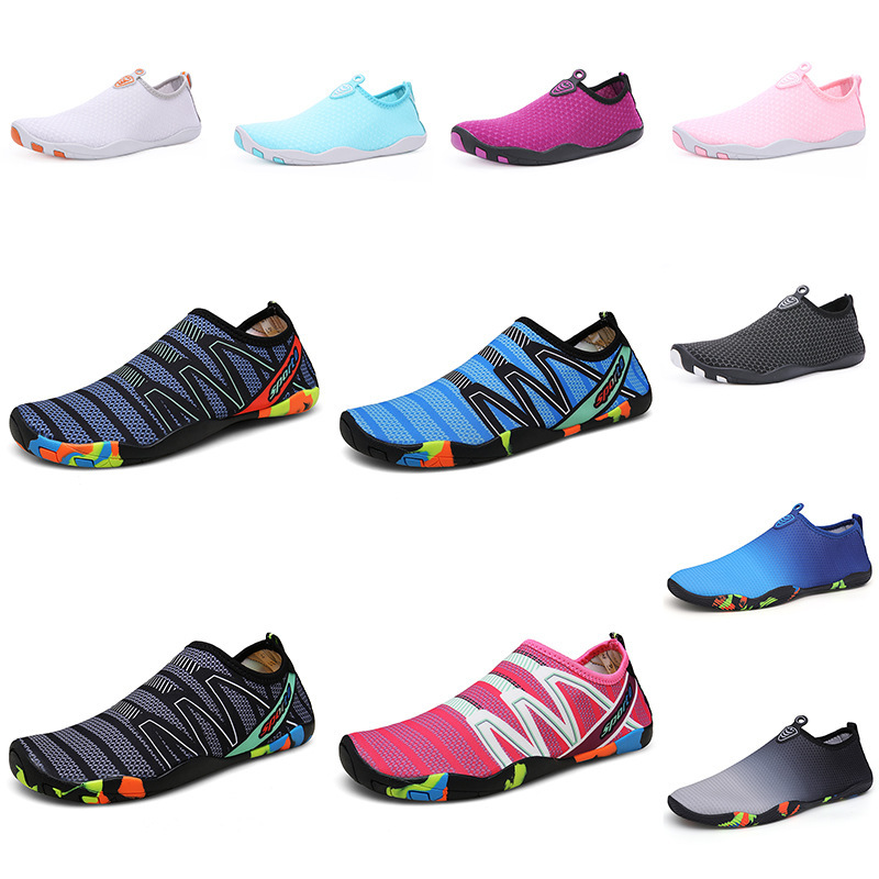 Stream tracking, quick drying, breathable, water wading, couple's outdoor swimming, beach anti slip, soft shoes, amphibious fishing shoes